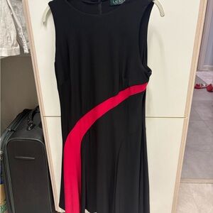 Ralph Lauren Black Dress with Red Accent